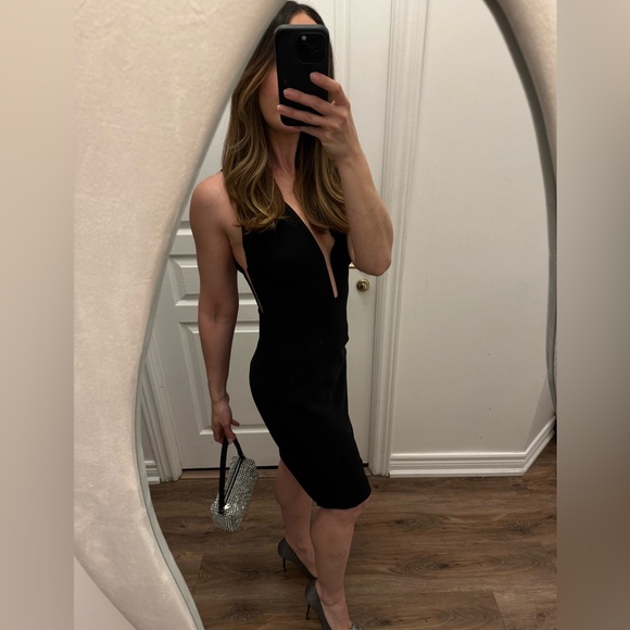 Alexander Wang Slim V-Neck Dress - Picture 2 of 10